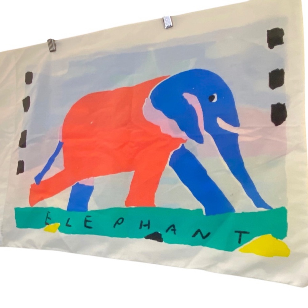 Colorful Matisse Elephant Palm Tree Pillow Case Set